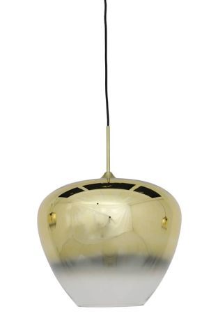 Light & Living Hanglamp Glas Goud Helder Mayson Ø 40 x 34cm