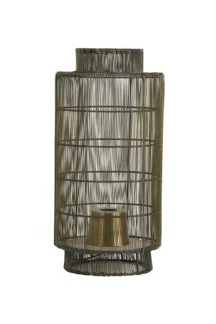 Light & Living Tafellamp Lantaarn Draad Antiek-Brons Gruaro Ø 24 x 52cm