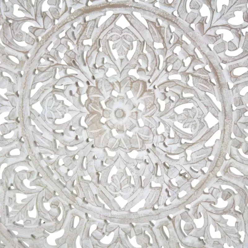 donor Exclusief Apt Wandpaneel Houtsnijwerk Bangladesh White Antiek | Safaary